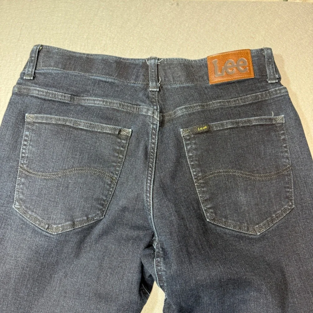 Lee Extreme Motion Jeans Mens 33x32 Dark Blue Excellent Athletic Fit Tapered Leg